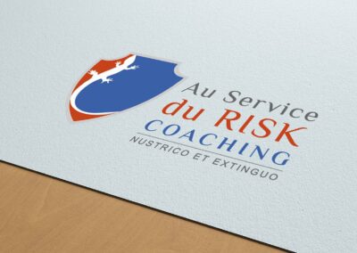 Création d’un logo miroir activité de coaching d’Au service du risk