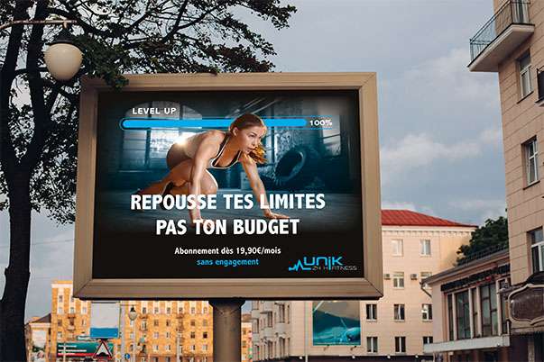 Affiche4X3-Unik-laurencedorvalgraphiste Affiche 4X3 Salle de sport UNIK