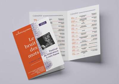 Programme festival de littérature à voix haute